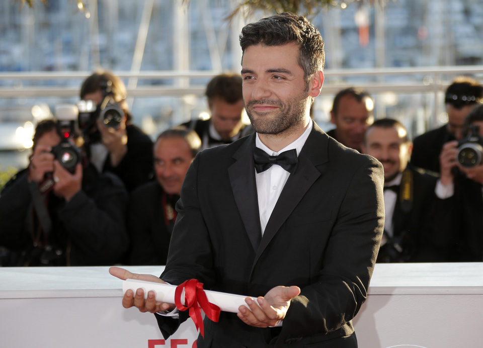 Oscar Isaac en la clausura del Festival de Cannes 2013