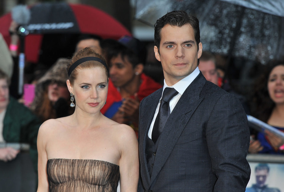 Amy Adams y Henry Cavill en la premiere europea de 'El Hombre de Acero' en Londres