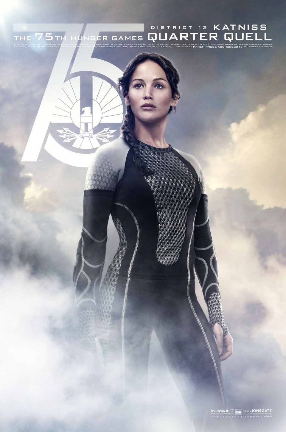 Póster de Katniss para 'Los Juegos del Hambre: En llamas'