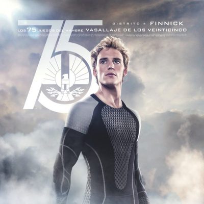 Póster español de Finnick para 'Los Juegos del Hambre: En llamas'