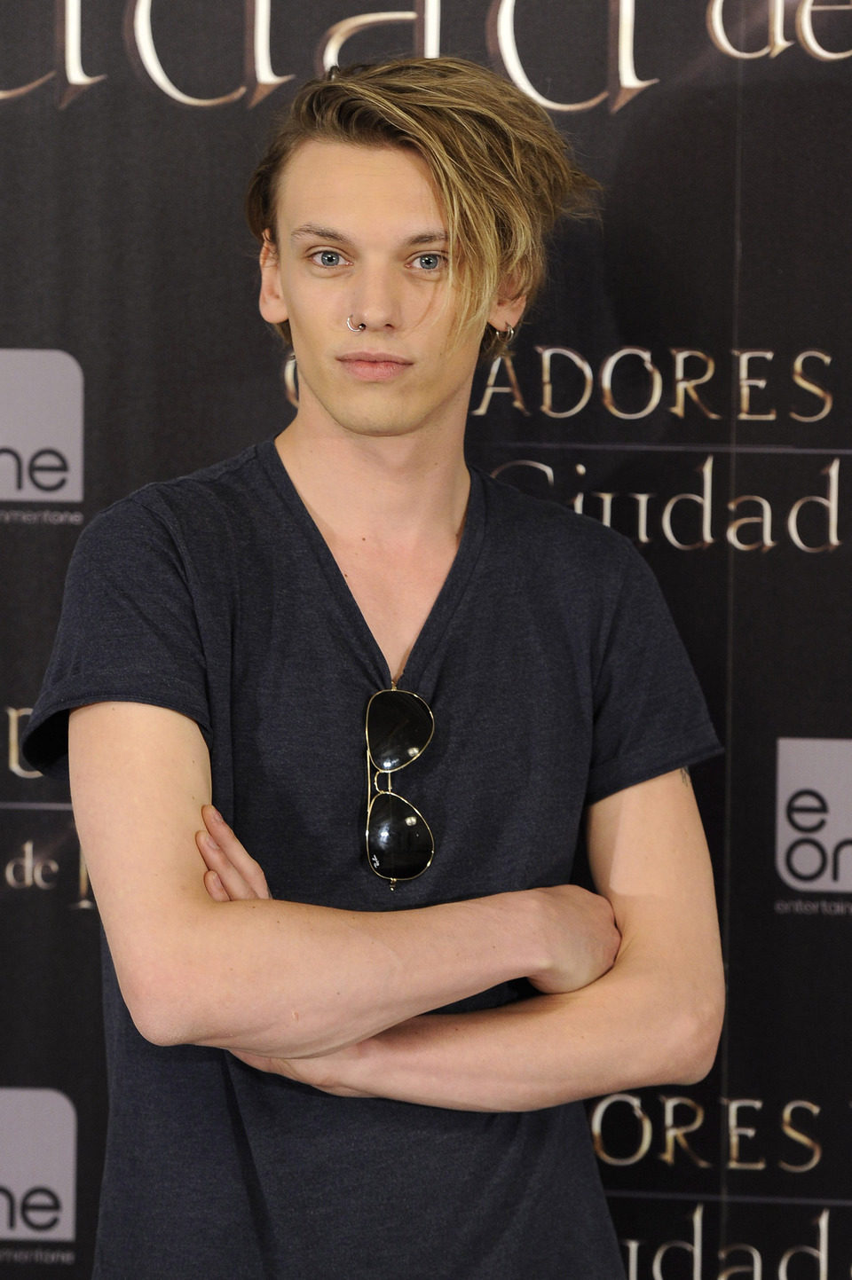 Jamie Campbell Bower en la presentación de 'Cazadores de Sombras: Ciudad de Hueso' en Madrid