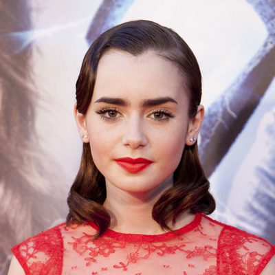 Lily Collins en la premiere de 'Cazadores de Sombras: Ciudad de Hueso' en Madrid