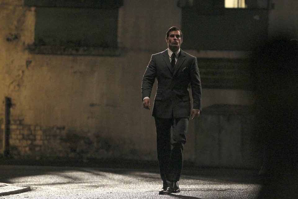 Henry Cavill en el rodaje de 'The Man From U.N.C.L.E.'