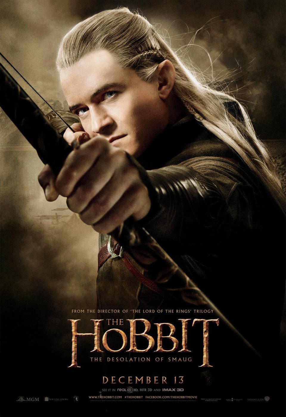 Póster de Orlando Bloom en 'El Hobbit: La desolación de Smaug'