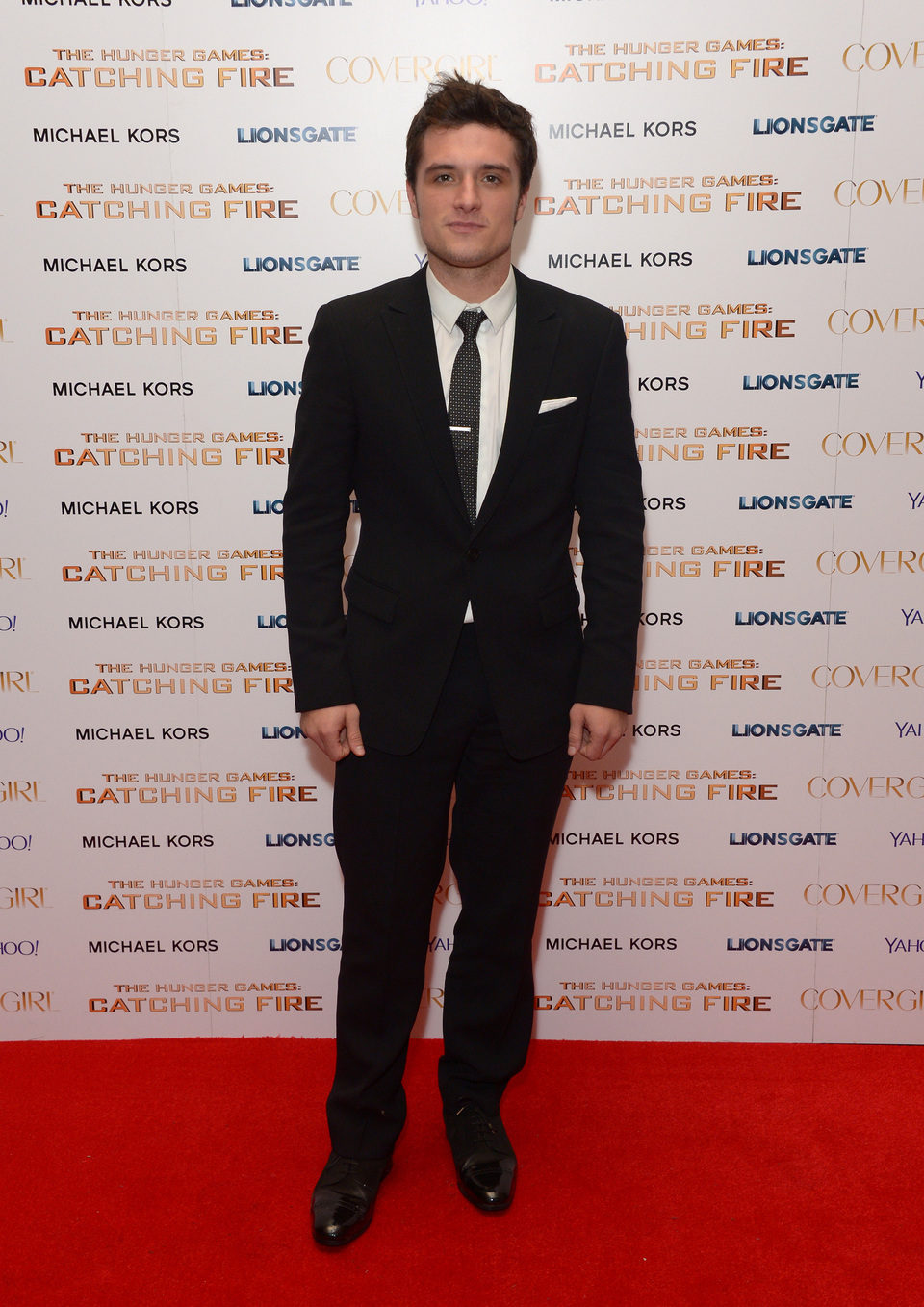 Josh Hutcherson en la premiere mundial de 'Los Juegos del Hambre: En llamas' en Londres