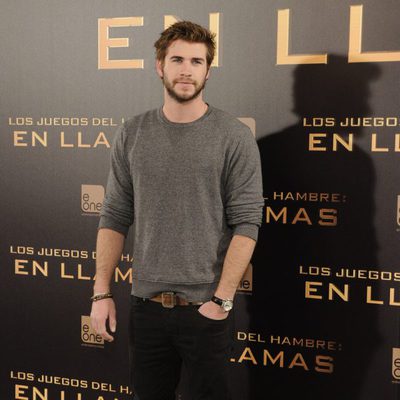 Liam Hemsworth en la presentación de 'Los Juegos del Hambre: En llamas' en Madrid