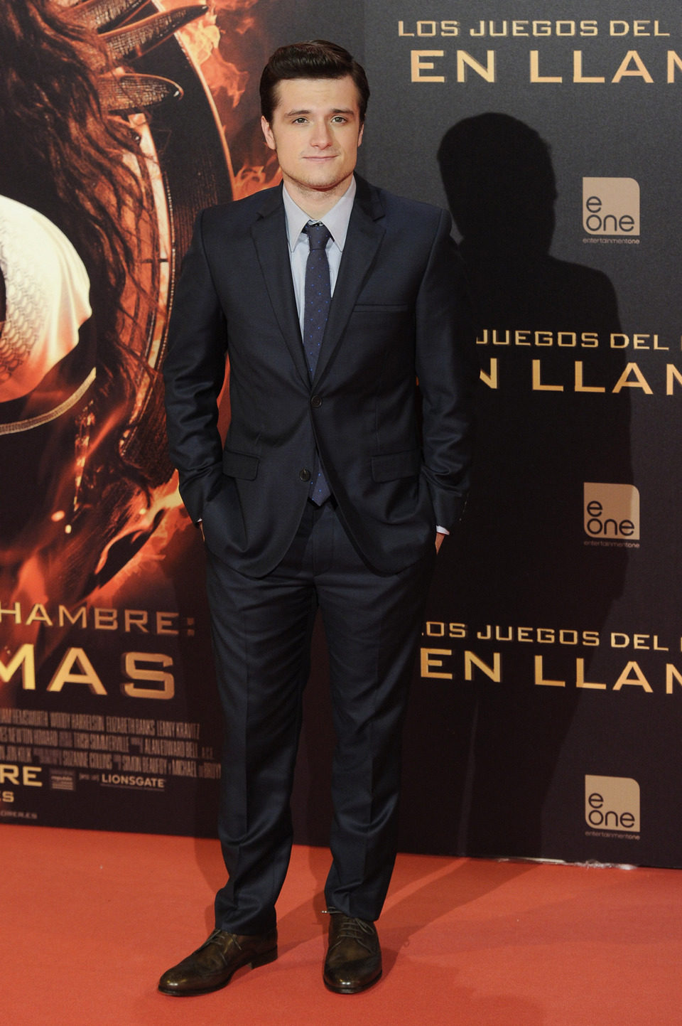 Josh Hutcherson en la premiere de 'Los Juegos del Hambre: En llamas' en Madrid