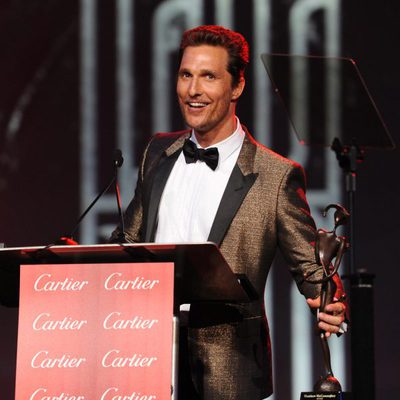 Matthew McConaughey en la gala de premios del Festival Internacional de Palm Springs