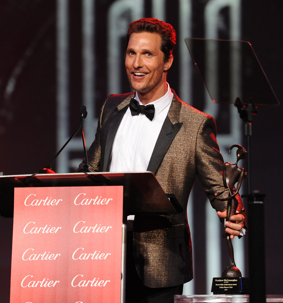 Matthew McConaughey en la gala de premios del Festival Internacional de Palm Springs