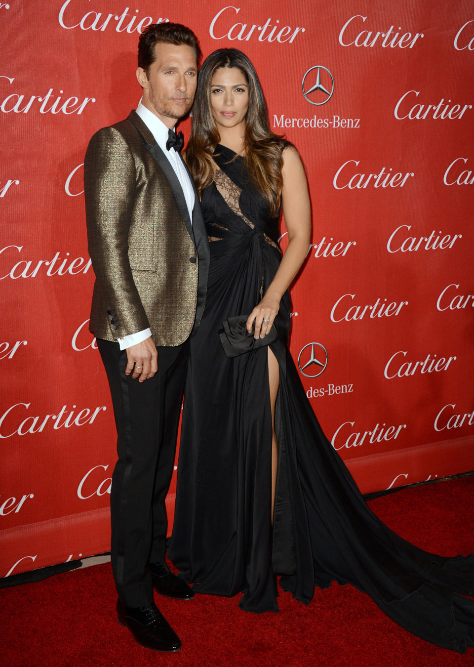 Matthew McConaughey y Camila Alves en la gala de premios del Festival Internacional de Palm Springs