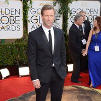 Aaron Eckhart en los Globos de Oro 2014