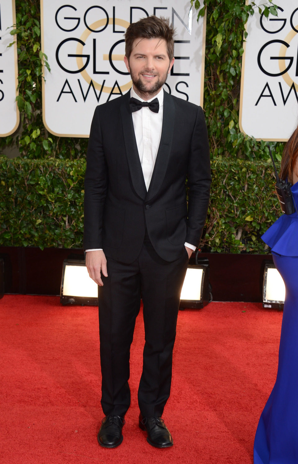 Adam Scott en los Globos de Oro 2014