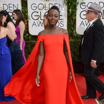 Lupita Nyong'o en los Globos de Oro 2014