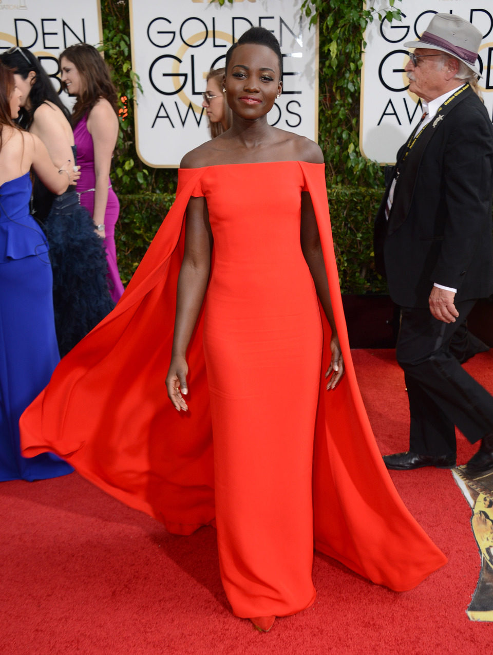 Lupita Nyong'o en los Globos de Oro 2014