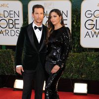 Matthew McConaughey y Camila Alves en los Globos de Oro 2014