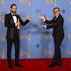 Christoph Waltz con Jared Leto, mejor actor de reparto en los Globos de Oro 2014