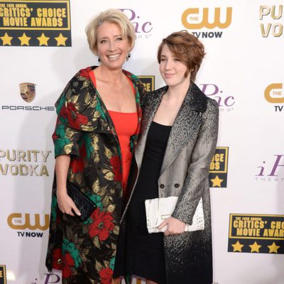 Emma Thompson a su llegada a la gala de los Critics' Choice Movie Awards 2014