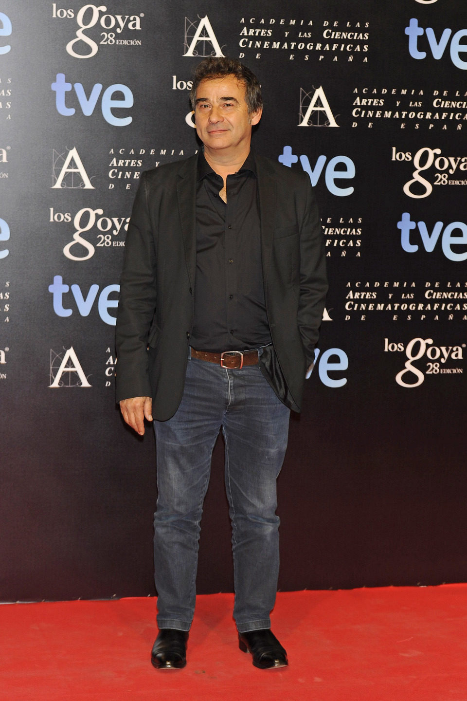 Eduard Fernández en la alfombra roja de la fiesta de los nominados a los premios Goya 2014