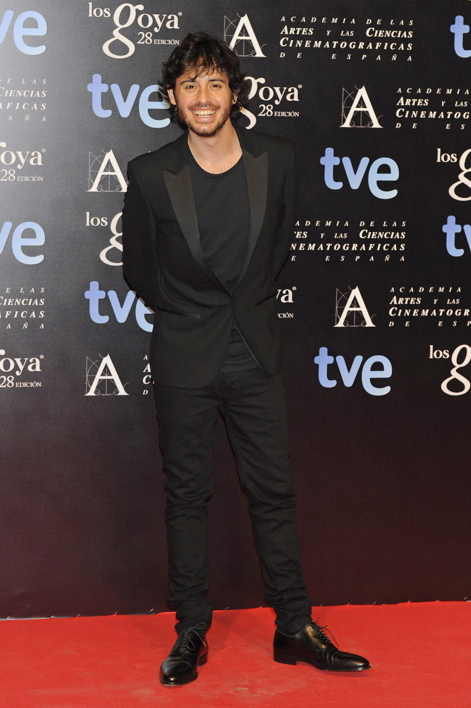 Javier Pereira en la alfombra roja de la fiesta de los nominados a los premios Goya 2014