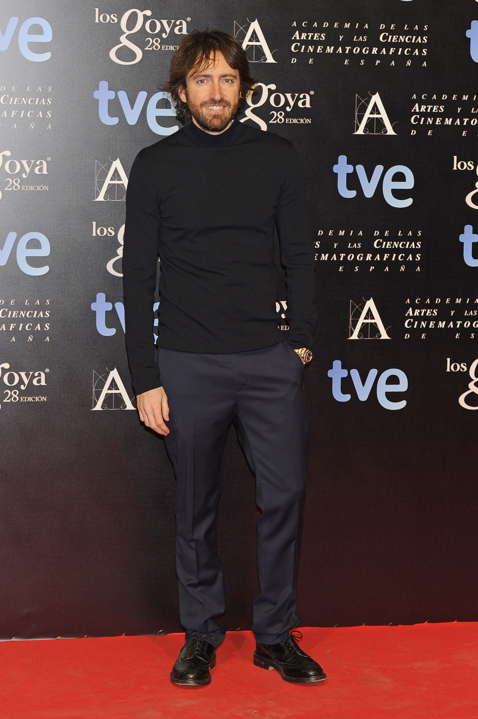 Daniel Sánchez Arévalo en la alfombra roja de la fiesta de los nominados a los premios Goya 2014