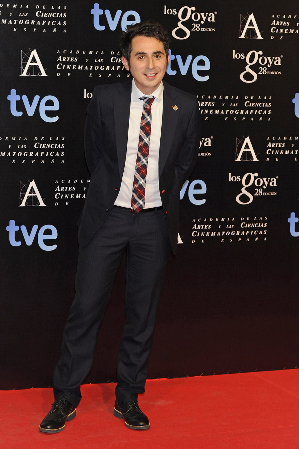 Berto Romero en la alfombra roja de la fiesta de los nominados a los premios Goya 2014