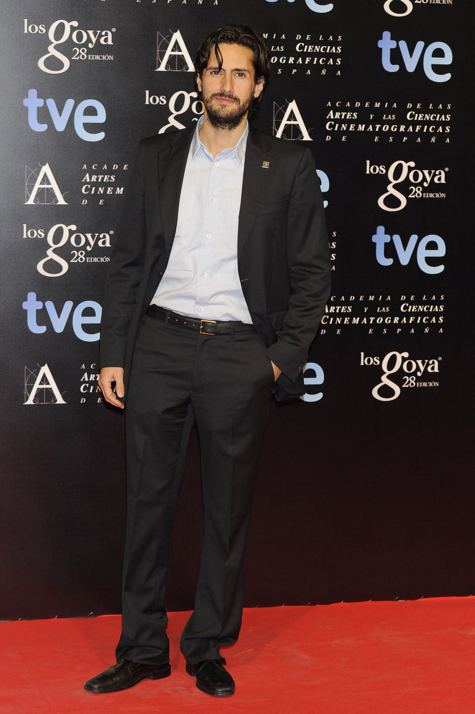 Juan Diego Botto en la alfombra roja de la fiesta de los nominados a los premios Goya 2014