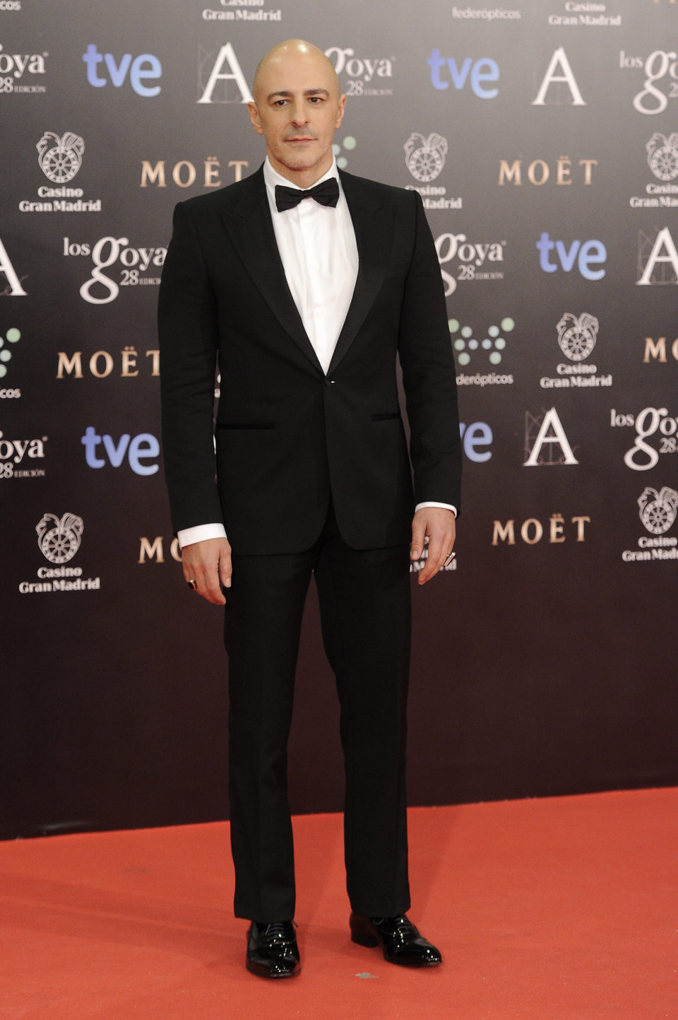 Roberto Álamo en la alfombra roja de los Goya 2014