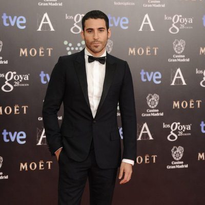 Miguel Ángel Silvestre en la alfombra roja de los Goya 2014