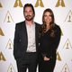 Christian Bale y Sibi Blazic en el almuerzo de los nominados a los Premios Oscar 2014