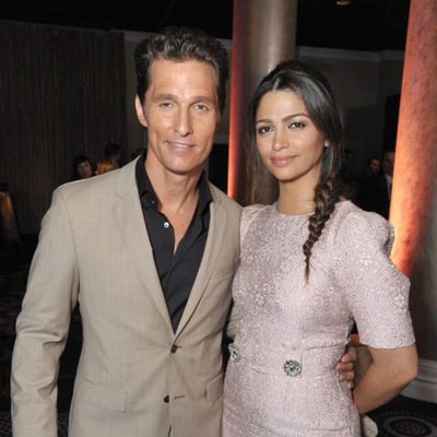 Matthew McConaughey y Camila Alves en el almuerzo de los nominados a los Premios Oscar 2014