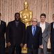 Foto de grupo de los directores candidatos al Oscar 2014 en el almuerzo de los nominados