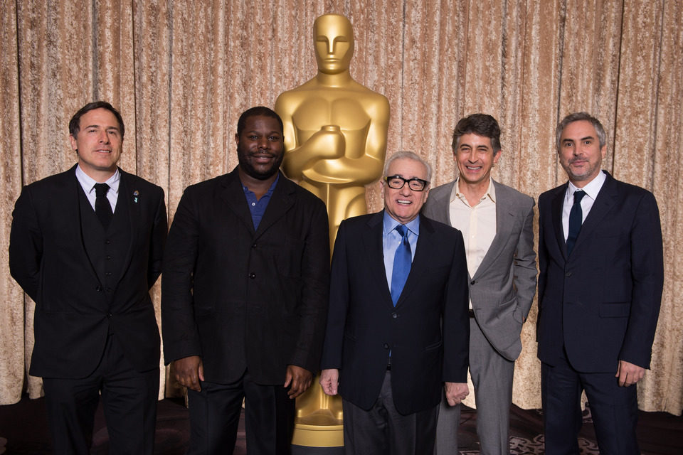 Foto de grupo de los directores candidatos al Oscar 2014 en el almuerzo de los nominados