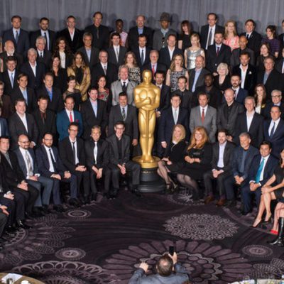 Foto de grupo del almuerzo de los nominados a los Premios Oscar 2014