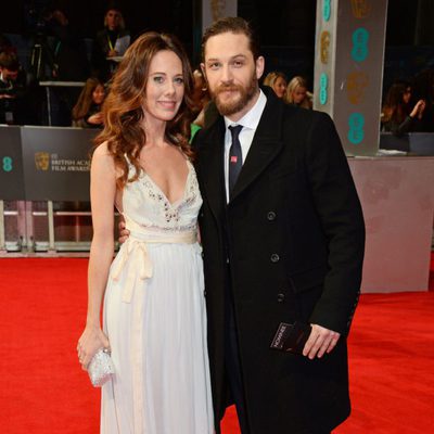 Kelly Marcel y Tom Hardy en los BAFTA 2014