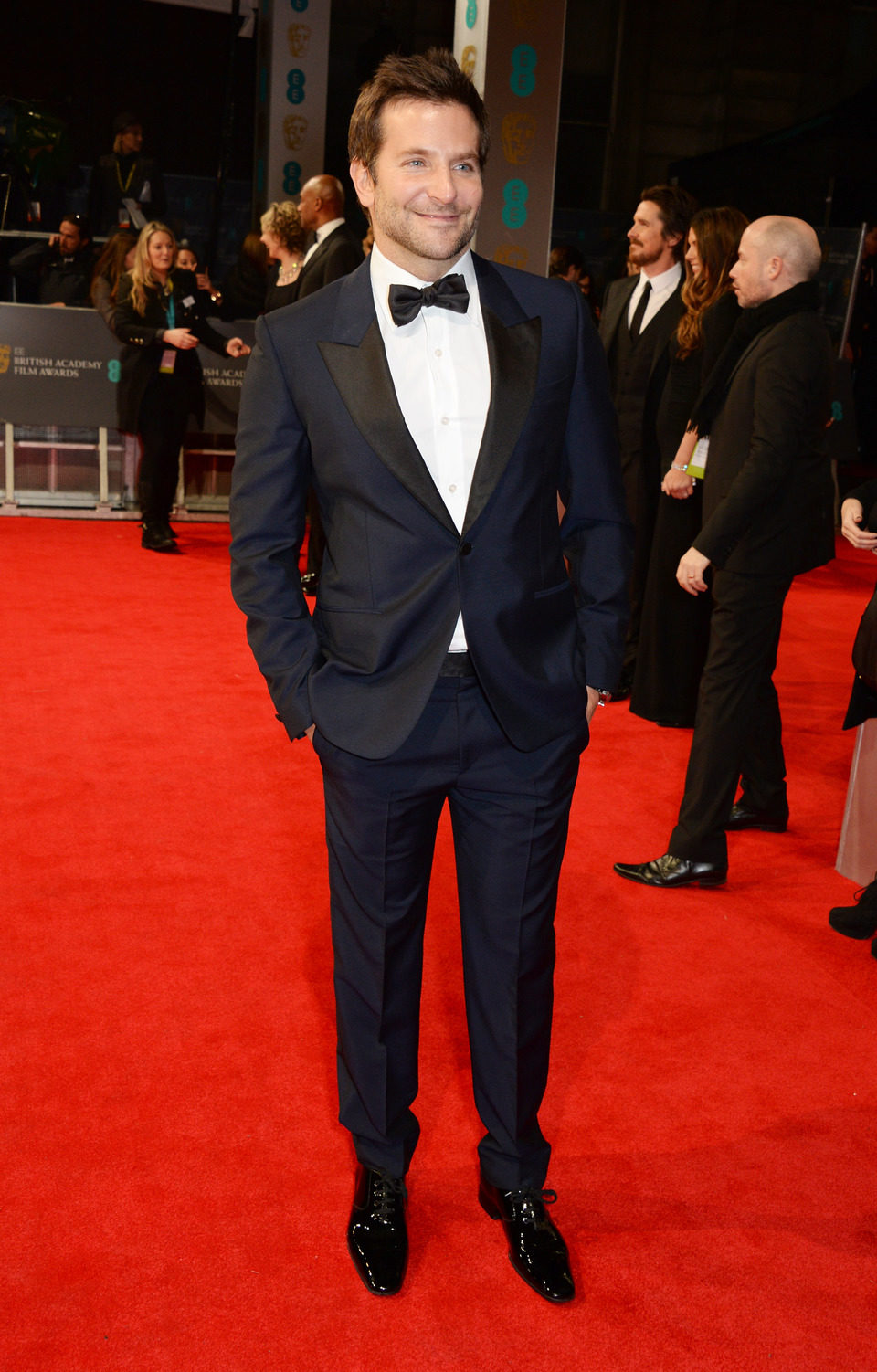 Bradley Cooper en la alfombra roja de los BAFTA 2014