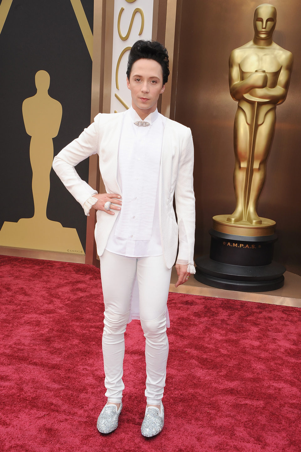 Johnny Weir en los Premios Oscar 2014