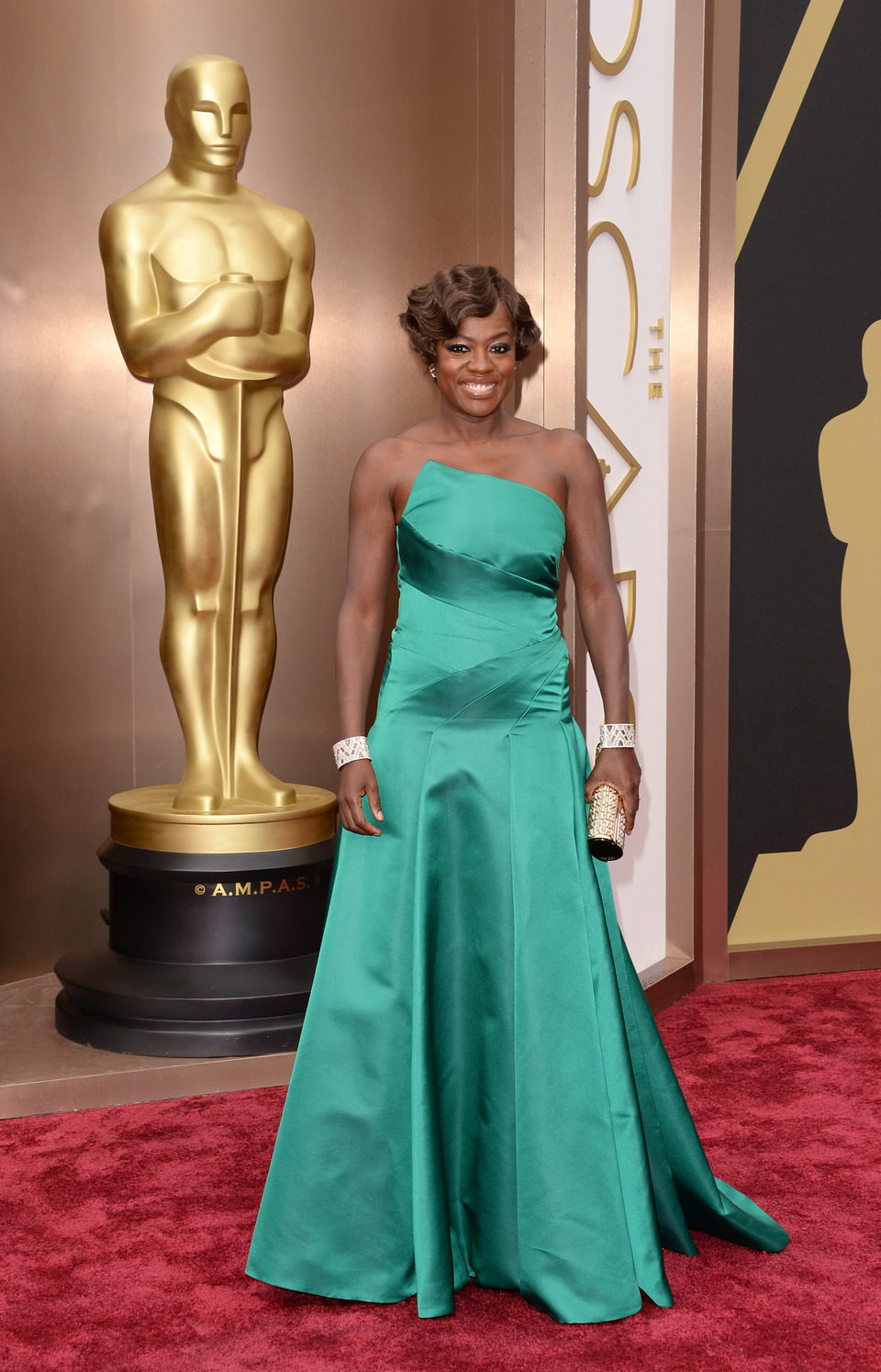 Viola Davis en los premios Oscar 2014