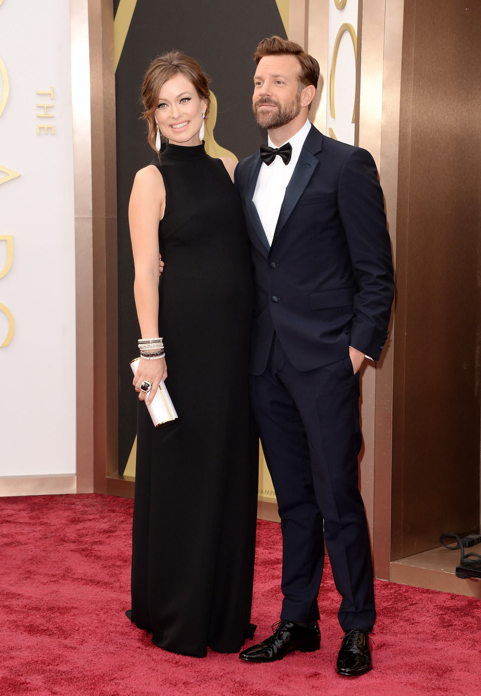 Olivia Wilde y Jason Sudeikis en los Oscar 2014