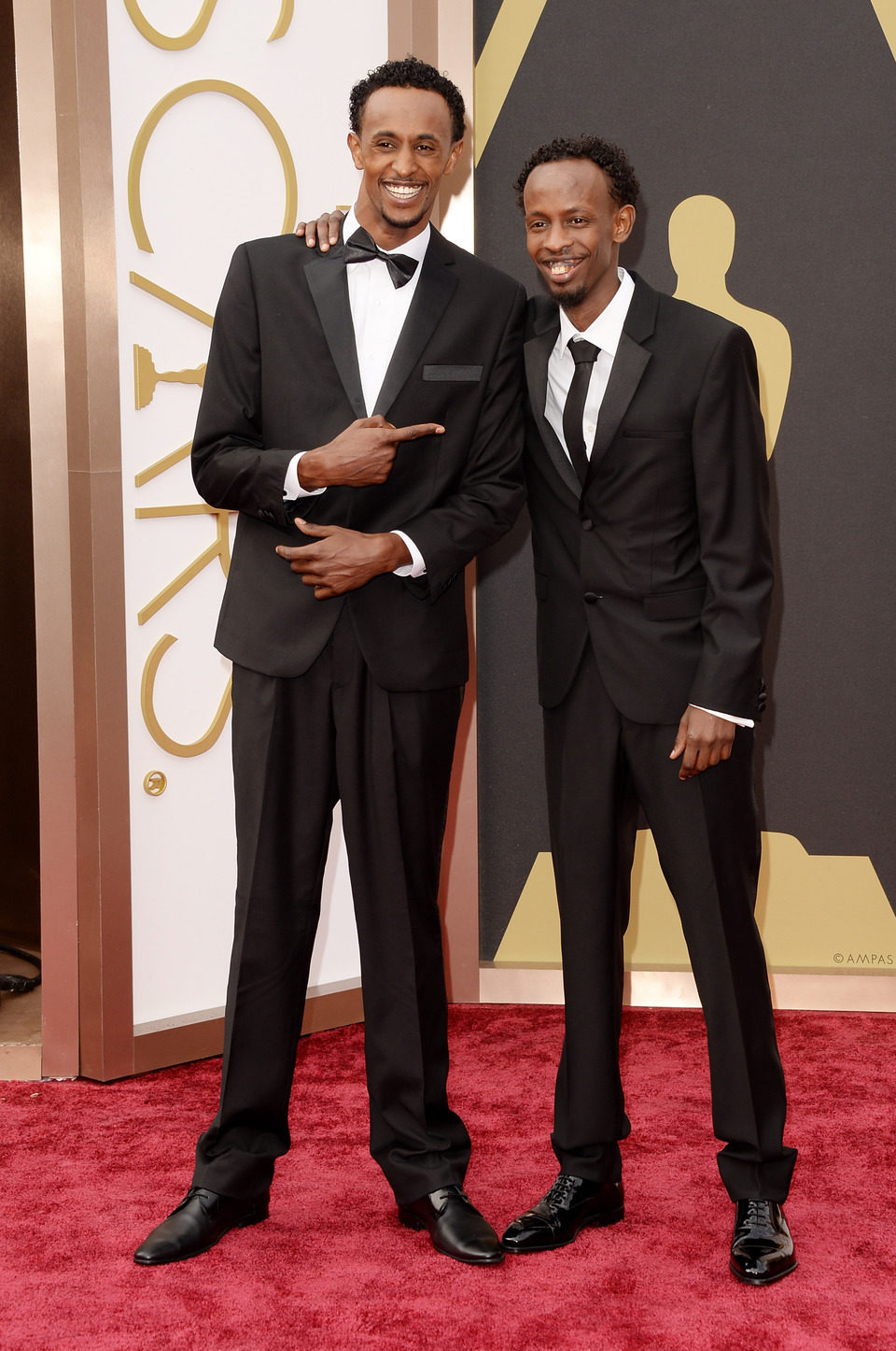 Faysal Ahmed y Barkhad Abdi en los Oscar 2014