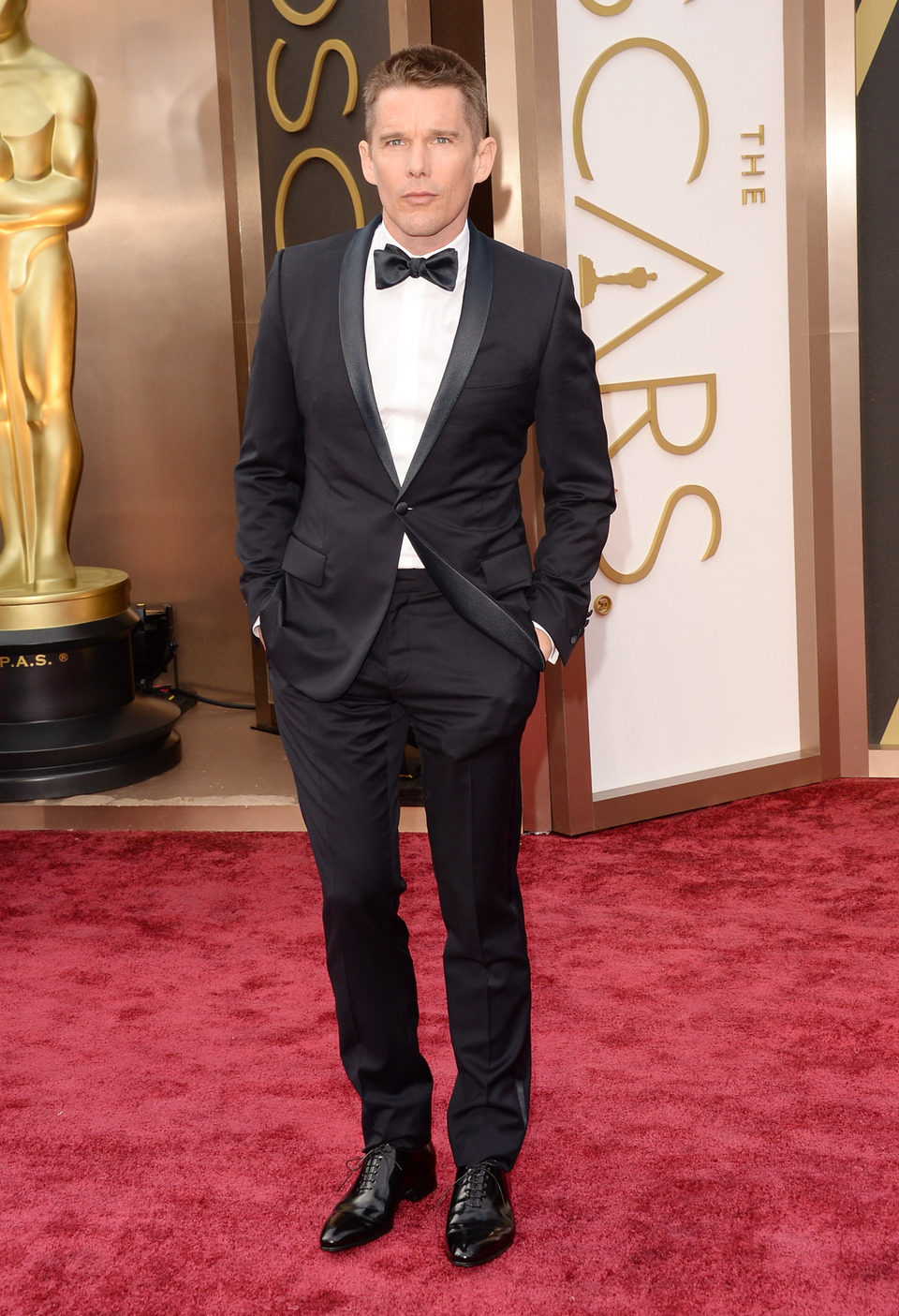 Ethan Hawke en la alfombra roja de los Oscar 2014