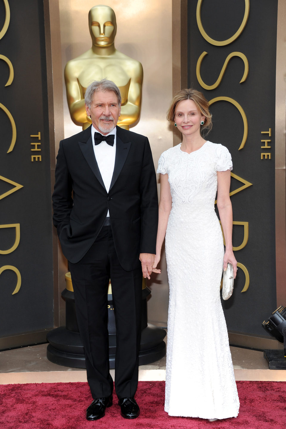 Harrison Ford y Calista Flockart en los Oscar 2014