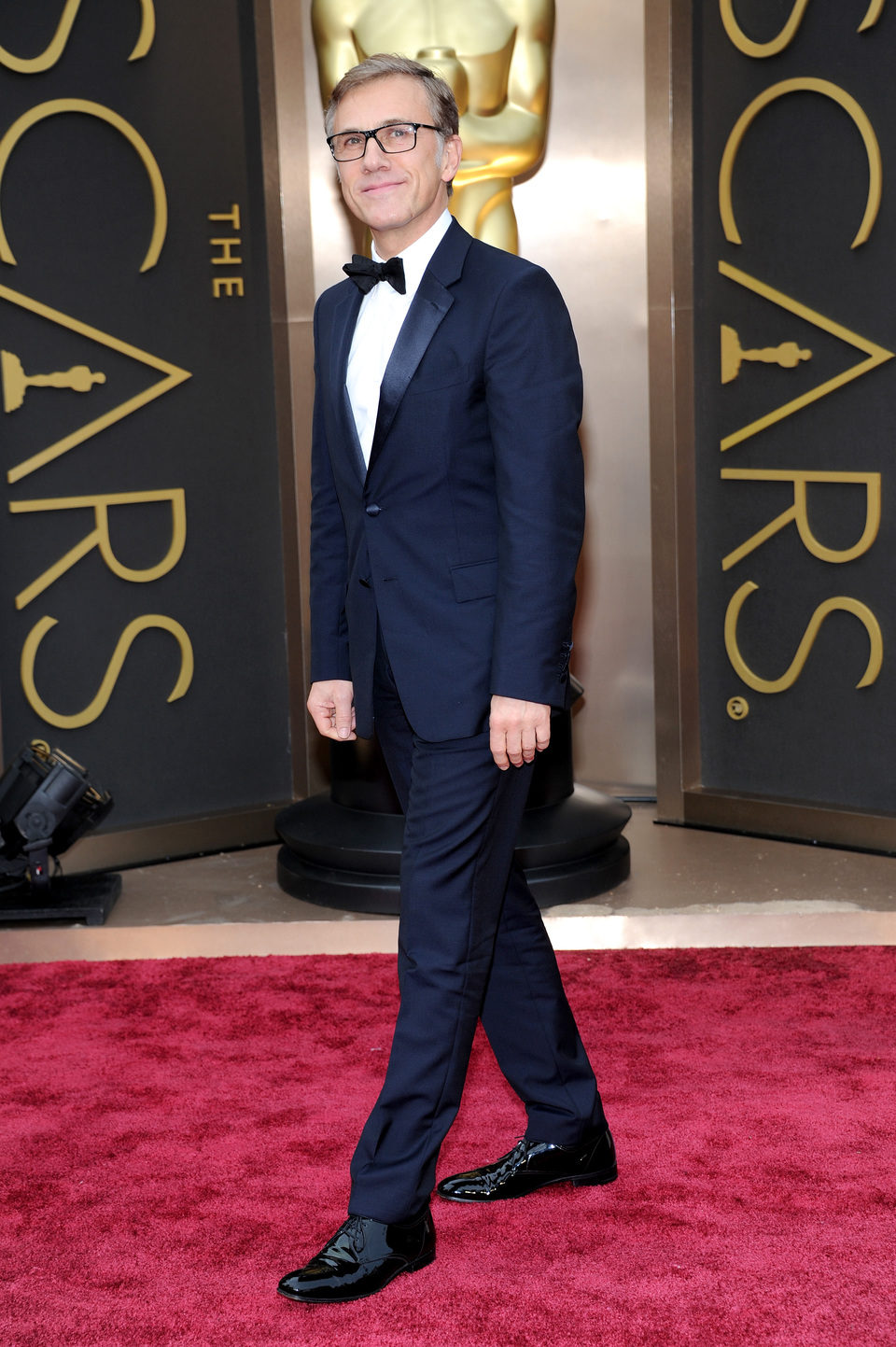 Christoph Waltz en la alfombra roja de los Oscar 2014