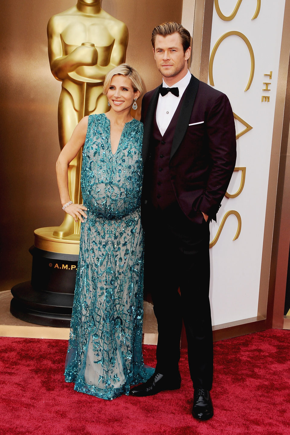 Elsa Pataky y Chris Hemsworth en los Premios Oscar 2014