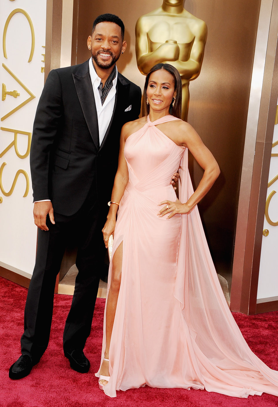 Will Smith y Jada Pinkett Smith en los Oscars 2014