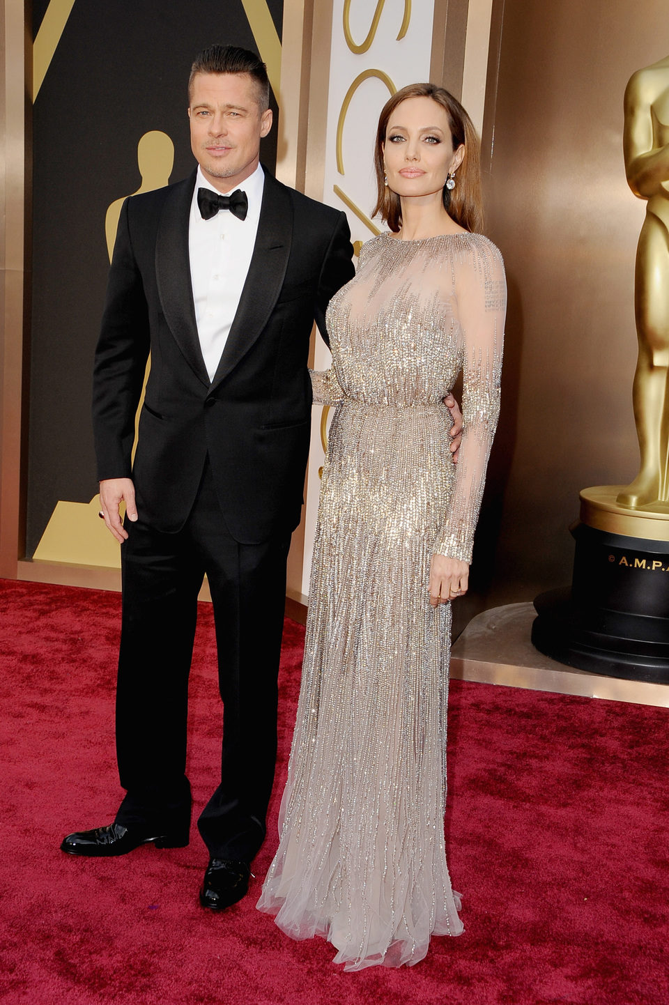 Angelina Jolie y Brad Pitt en los Oscar 2014