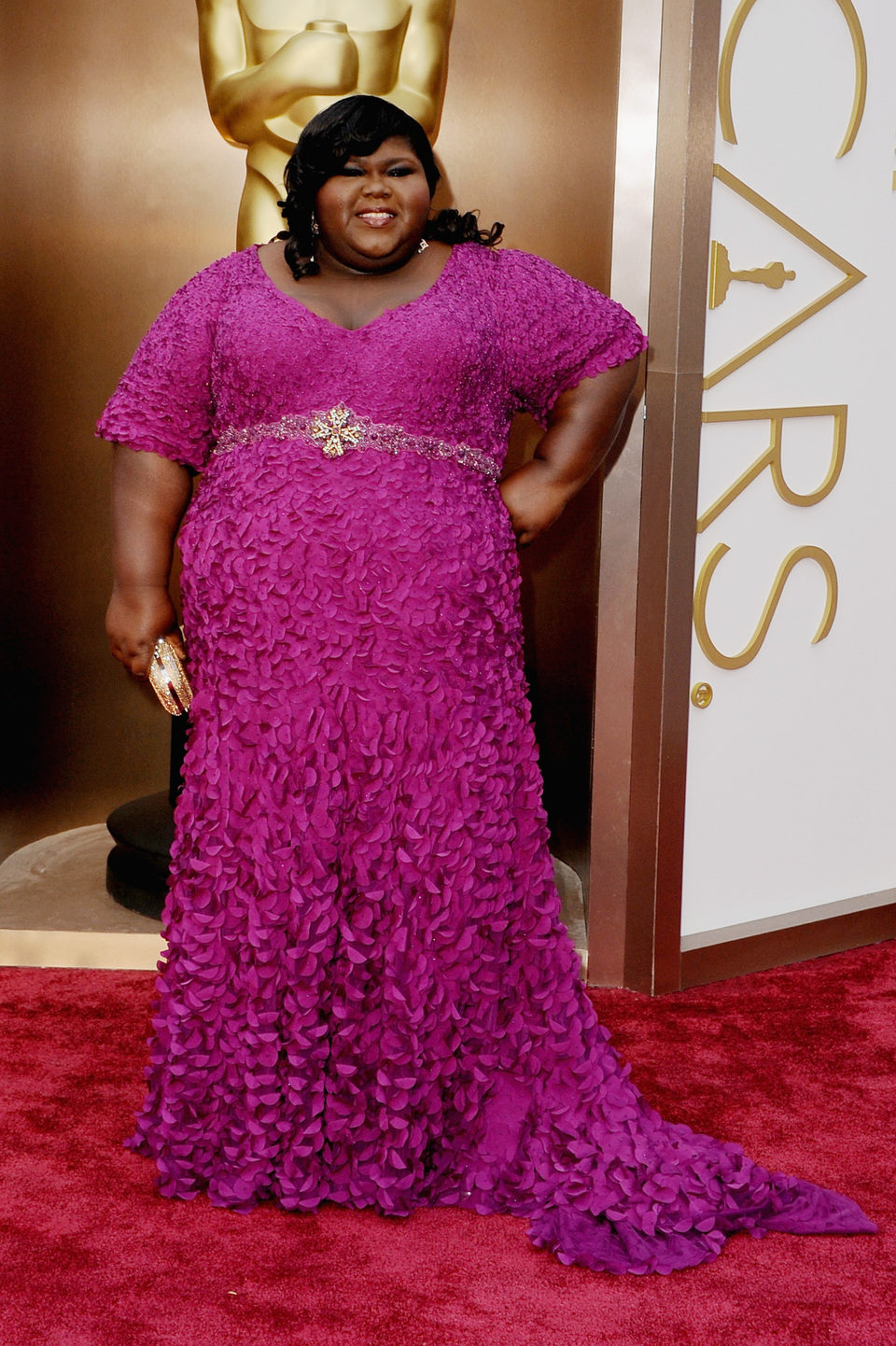 Gabourey Sidibe en los Premios Oscar 2014