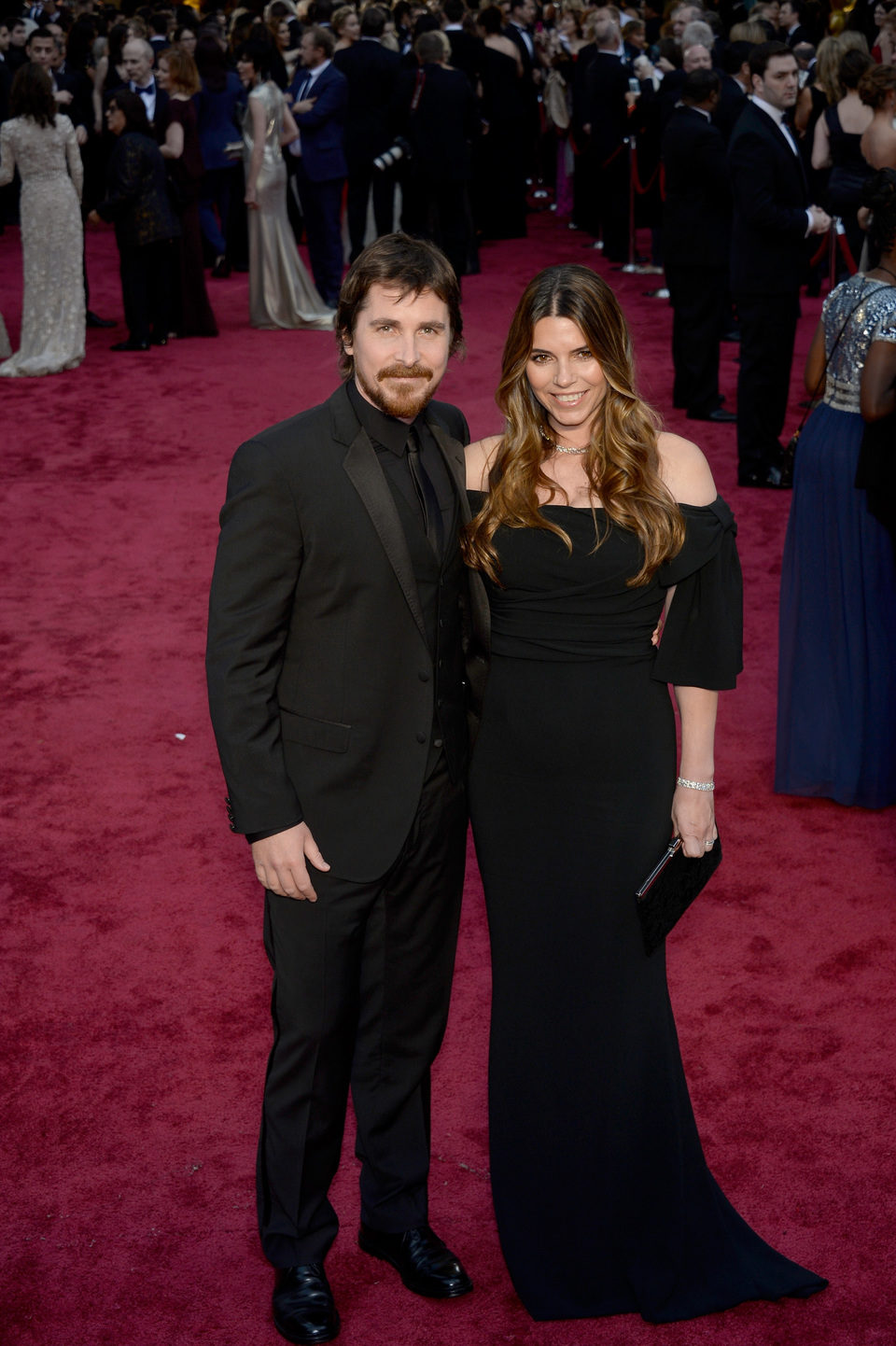 Christian Bale y Sibi Blazic en los Oscar 2014