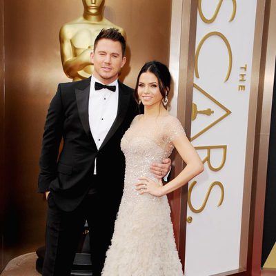 Channing Tatum y Jenna Dewan-Tatum en la alfombra roja de los Oscar 2014