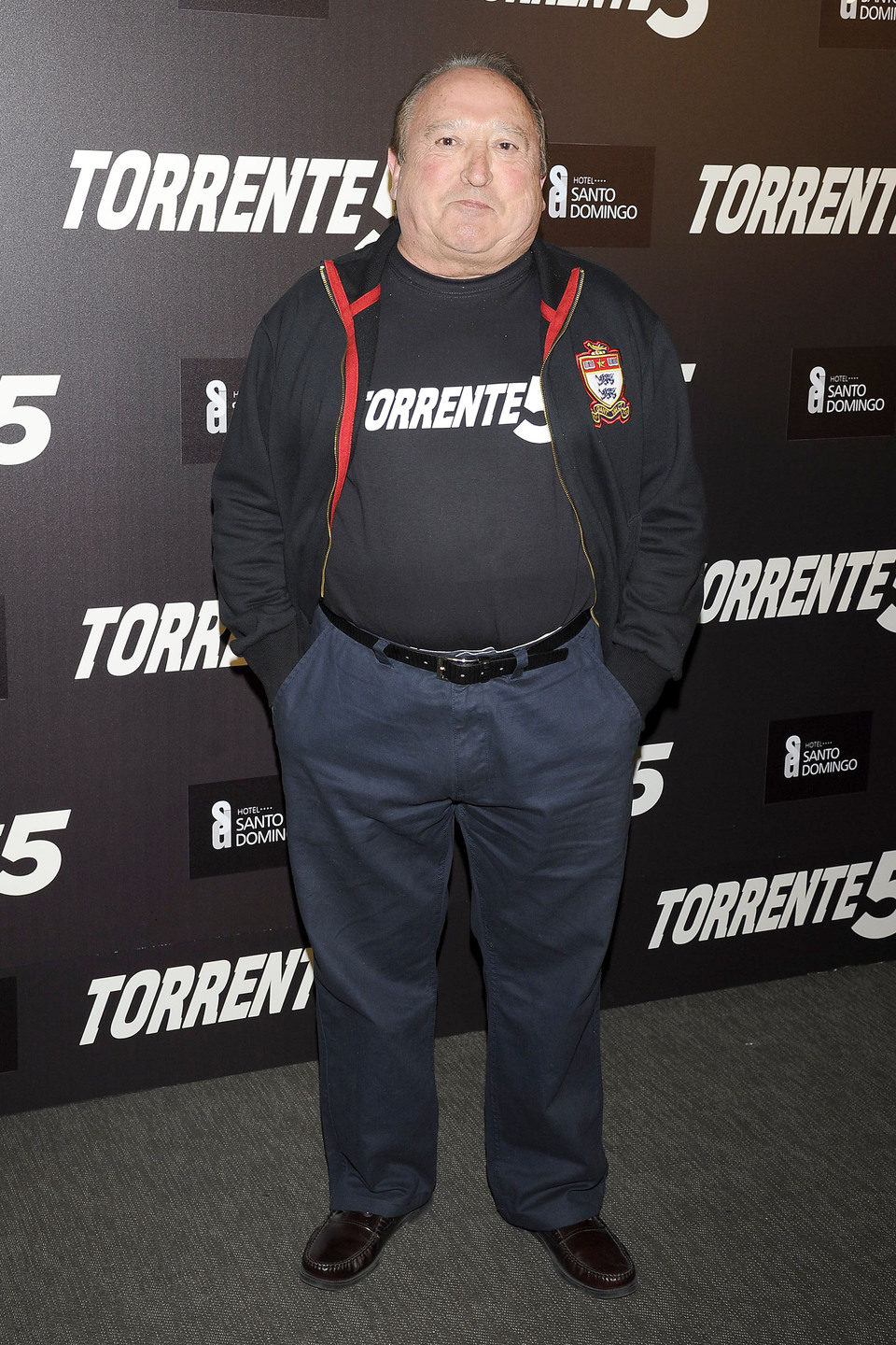 Fernando Esteso en la celebración del fin del rodaje de 'Torrente 5'