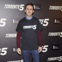 Julián López en la celebración del fin del rodaje de 'Torrente 5'